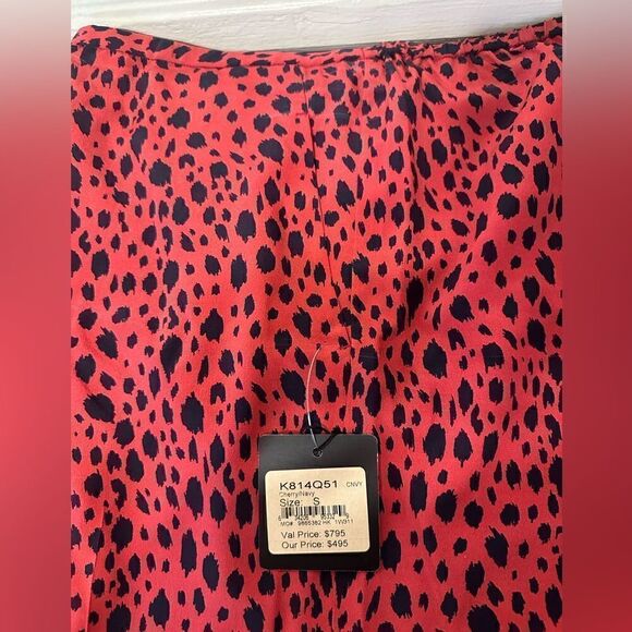 St.John Collection Women’s wide leg leopard print 100% silk pant size S, NWT - Picture 9 of 9